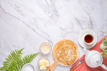 Roti pictures of Indian and Muslim food. and afternoon tea set, and there is sweet milk butter and...