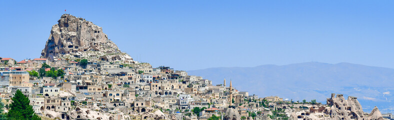 Fototapeta na wymiar Banner concept, pigeon valley, Cappadocia Turkey