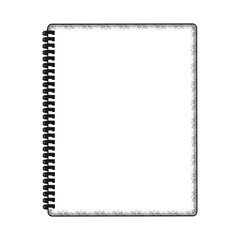Isolated vintage sketch of a book school supply icon