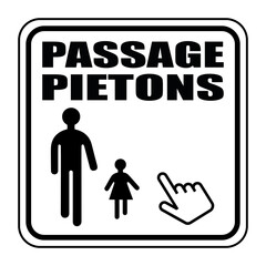 Logo passage piétons.