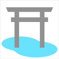 This is a torii gate in Japan.