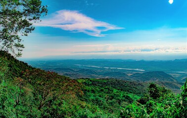 sunset in the mountains
