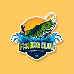 fishing logo template