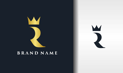 letter R royal crown logo