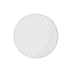 Round cotton pad. Cosmetic tool for face care.