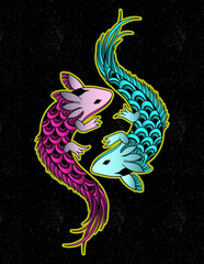 axolotl aztec art