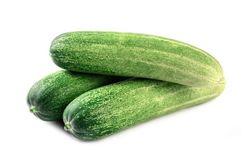 Cucumber isolated on white background.