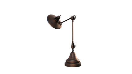 3d model of a table lamp in different angles and poses rendered for your collage as a prop. 3d rendering, 3d illustration.