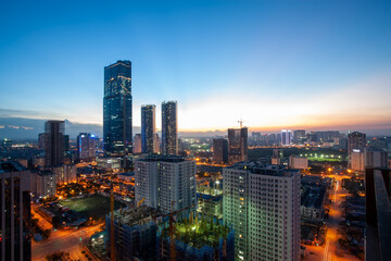 Obraz premium city at night