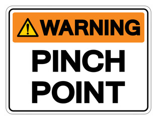 Warning Pinch Point Symbol Sign,Vector Illustration, Isolate On White Background Label. EPS10