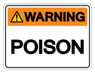 Warning Poison Symbol Sign,Vector Illustration, Isolate On White Background Label. EPS10