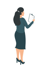 businesswoman with document