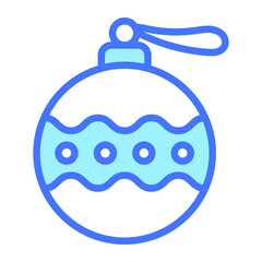 Ornament icon, Christmas and celebrations. Outline symbol collection. Editable vector Design