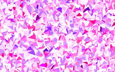 Fototapeta premium Light Pink, Yellow vector texture with triangular style.