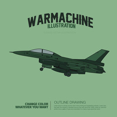 Air force vector illustration.Good for t-shirt design and military element.  