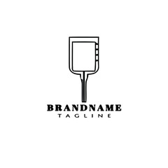 unique infusion logo cartoon template icon illustration