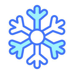 Snowflake icon, Christmas and celebrations. Outline symbol collection. Editable vector Design