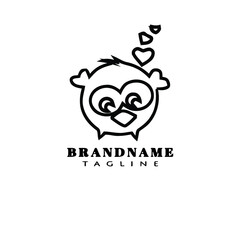 bird logo graphic icon design template black isolated vector illustration