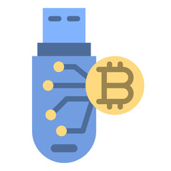 pendrive flat icon