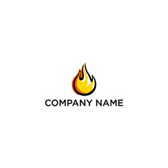 fire logo design vector editable resizable EPS 10