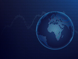 Obraz premium 2d illustration Abstract futuristic electronic circuit technology background