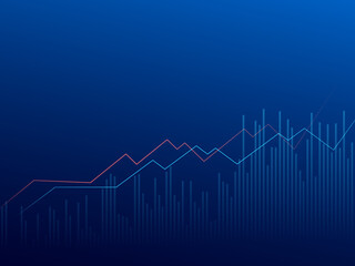 2D Digital Abstract Business Networking background