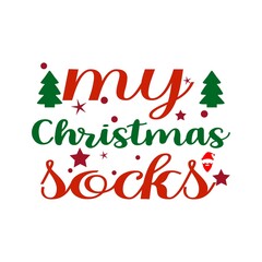 my Christmas socks T-Shirt design.