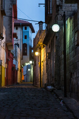 トルコ　ガズィアンテプの旧市街の夜道