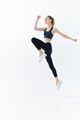 athletic woman exercise lifestyle energy workout cardio jogging