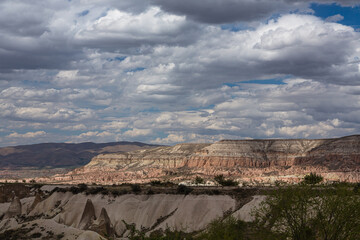 トルコ　カッパドキアのギョレメ国立公園内のローズバレー