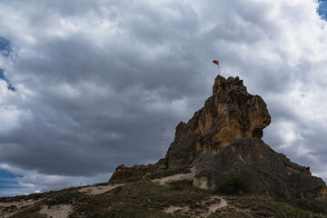 トルコ　カッパドキアのギョレメ国立公園内の奇岩群