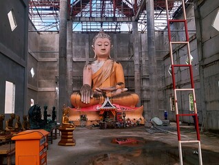 Buddhist Temple Under Construction