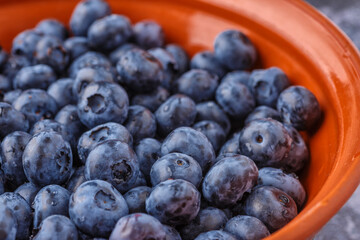 Fresh blueberry background. Blueberry Texture Close Blueberry Antioxidant Organic Superpeed Bowl Concept Healthy Nutrition