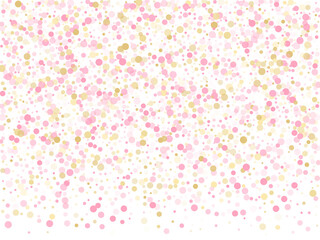 Bokeh confetti circles decoration holiday background.