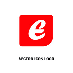 Letter E logo icon design template elements