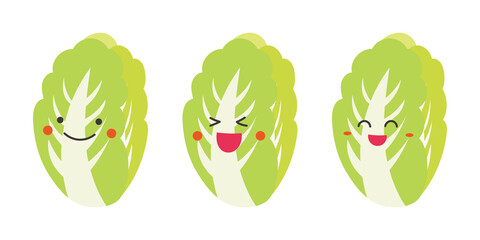白菜　顔パーツ
