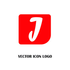 Letter J logo icon design template elements