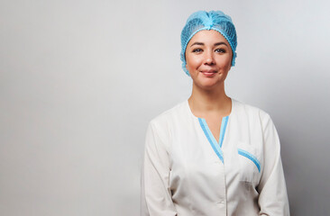 Portrait of young doctor, close-up.