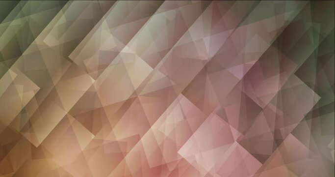 4K looping light green, red video with lines, rectangles. Quality abstract video with rectangular structure. Flowing design for presentations. 4096 x 2160, 30 fps.