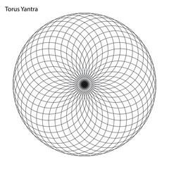 Torus Yantra. Torus Yantra shows us how energy moves in its most balanced dynamic flow process. spirit and matter are in harmony. Hypnotic eye