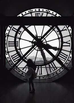 person with clock