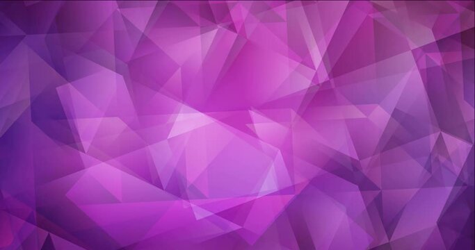 4K looping light purple, pink polygonal abstract footage. Modern abstract animation with gradient. Clip for your commercials. 4096 x 2160, 30 fps. Codec Photo JPEG.