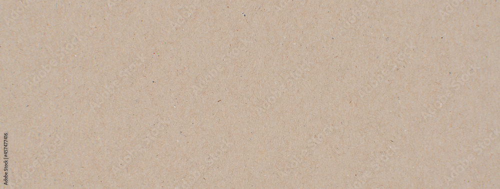 Poster brown recycle paper texture background panorama for design or write text