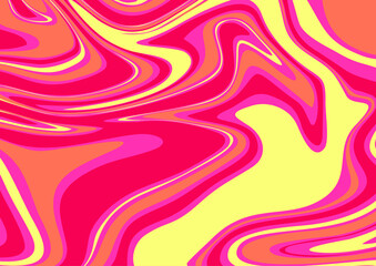 vector art liquid marble pink and yellow color combination
