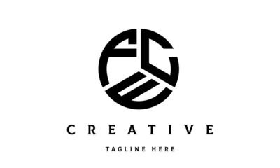 FCE creative circle three letter logo