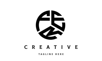 FER creative circle three letter logo