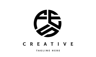 FES creative circle three letter logo