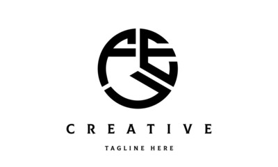 FEU creative circle three letter logo