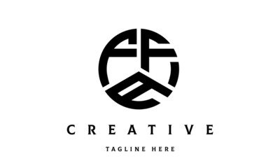 FFA creative circle three letter logo