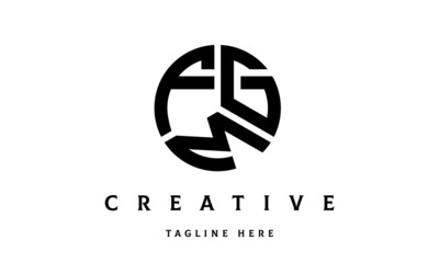 FGM creative circle three letter logo
